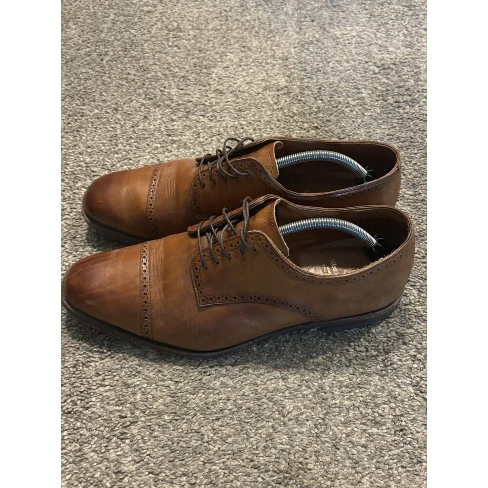 Allen Edmonds Yorktown Oxford Shoes Mens Size 12 3E Brown USA Made‎
